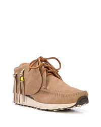 beige Wildleder niedrige Sneakers von VISVIM