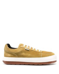 beige Wildleder niedrige Sneakers von Sunnei