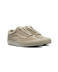 beige Wildleder niedrige Sneakers von Vans