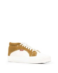 beige Wildleder niedrige Sneakers von Vans