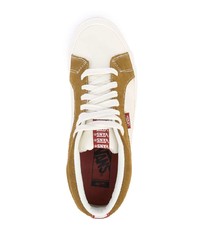 beige Wildleder niedrige Sneakers von Vans