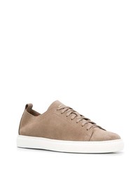 beige Wildleder niedrige Sneakers von Henderson Baracco