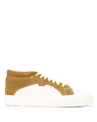 beige Wildleder niedrige Sneakers von Vans