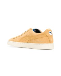 beige Wildleder niedrige Sneakers von Puma