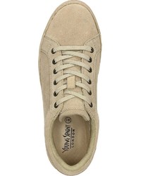 beige Wildleder niedrige Sneakers von Young Spirit