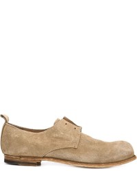 beige Wildleder Oxford Schuhe von Officine Creative