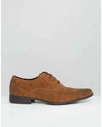 beige Wildleder Oxford Schuhe von Asos