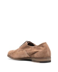 beige Wildleder Oxford Schuhe von Fratelli Rossetti