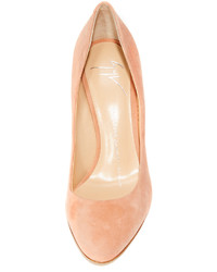 beige Wildleder Pumps von Giuseppe Zanotti