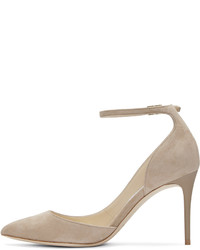 beige Wildleder Pumps von Jimmy Choo