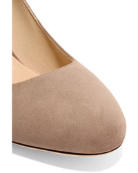 beige Wildleder Pumps von Jimmy Choo