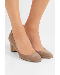 beige Wildleder Pumps von Jimmy Choo