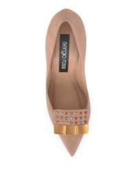 beige Wildleder Pumps von Sergio Rossi