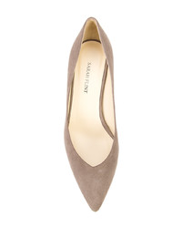 beige Wildleder Pumps von Sarah Flint