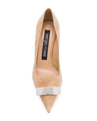 beige Wildleder Pumps von Sergio Rossi