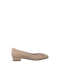 beige Wildleder Pumps von Tamaris