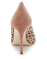 beige Wildleder Pumps von Sergio Rossi