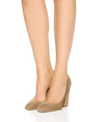 beige Wildleder Pumps von Sergio Rossi