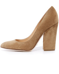 beige Wildleder Pumps von Sergio Rossi