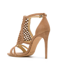 beige Wildleder Sandaletten von Alexandre Birman