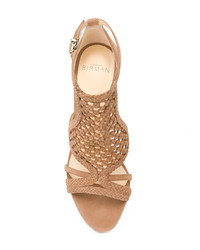 beige Wildleder Sandaletten von Alexandre Birman