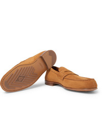 beige Wildleder Slipper von J.M. Weston