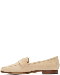 beige Wildleder Slipper von Mansur Gavriel