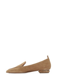 beige Wildleder Slipper von Nicholas Kirkwood