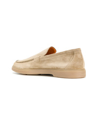 beige Wildleder Slipper von Santoni