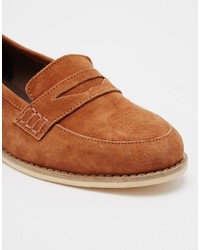 beige Wildleder Slipper von Asos