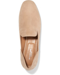 beige Wildleder Slipper von Michael Kors