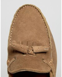 beige Wildleder Slipper von Frank Wright