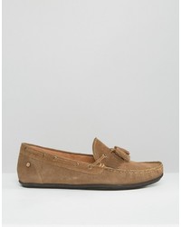 beige Wildleder Slipper von Frank Wright