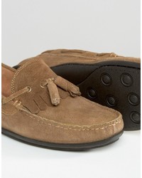 beige Wildleder Slipper von Frank Wright