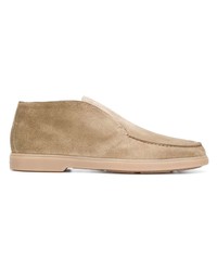 beige Wildleder Slipper von Santoni