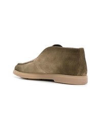 beige Wildleder Slipper von Santoni