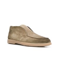 beige Wildleder Slipper von Santoni