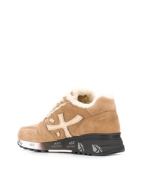 beige Wildleder Sportschuhe von White Premiata