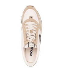 beige Wildleder Sportschuhe von Coach