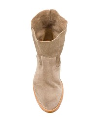 beige Wildleder Stiefeletten von Golden Goose Deluxe Brand