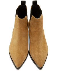 beige Wildleder Stiefeletten von Acne Studios