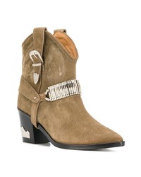 beige Wildleder Stiefeletten von Toga