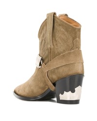 beige Wildleder Stiefeletten von Toga