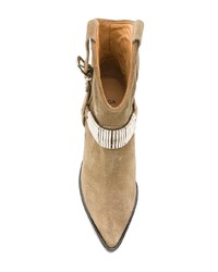 beige Wildleder Stiefeletten von Toga