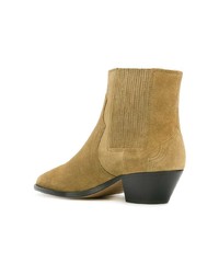 beige Wildleder Stiefeletten von Isabel Marant