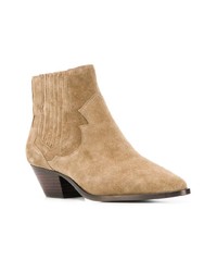 beige Wildleder Stiefeletten von Ash