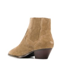 beige Wildleder Stiefeletten von Ash