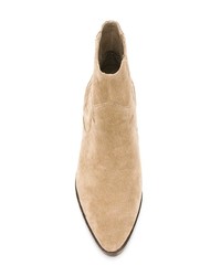 beige Wildleder Stiefeletten von Ash