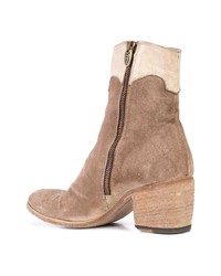 beige Wildleder Stiefeletten von Fauzian Jeunesse'