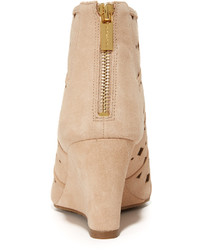 beige Wildleder Stiefeletten von MICHAEL Michael Kors